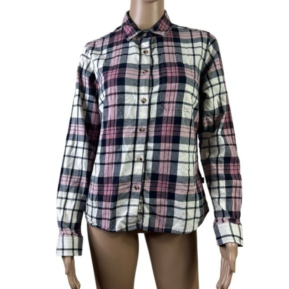The north Face Women’s Casual Shirt Button Down Style Plaid size M